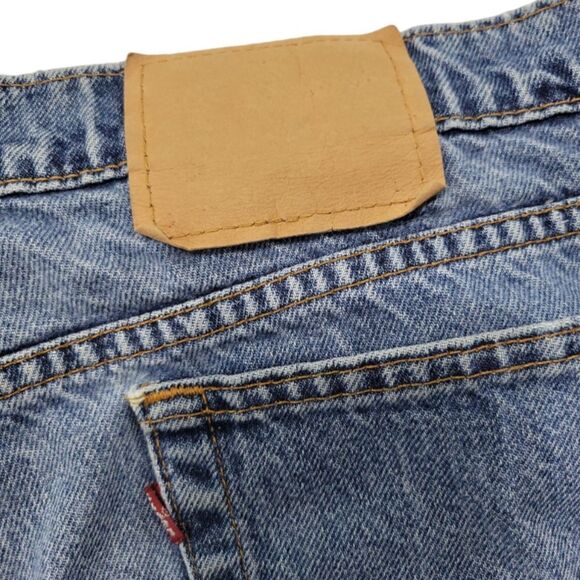 1996 Vintage Levi's Jeans Size 24 W42" x L26" Levi's 522 Tapered Fit Tapered Leg - Picture 8 of 13